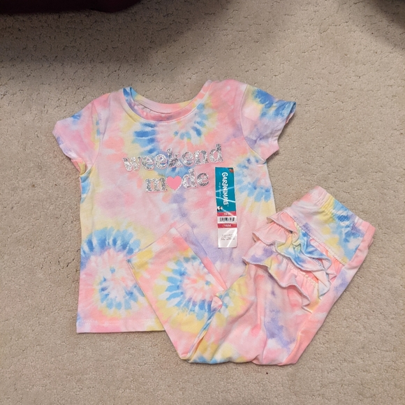 Garanimals Other - Garanimals 18m "Weekend Mode" Tie Dye Tee and Leggings